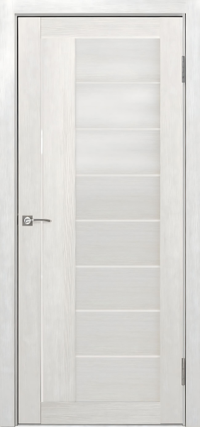 Межкомнатные двери 29S(р) Lacobel белый лак Французский дуб