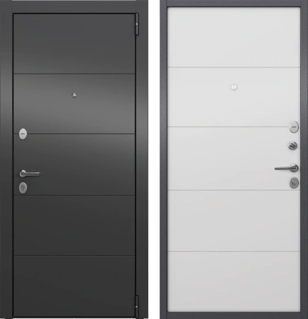 Входные двери LF4 PP U-28 Оскуро - U6-28 Бьянко
