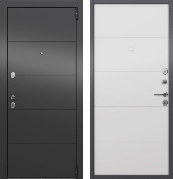 Входные двери LF4 PP U-28 Оскуро - U6-28 Бьянко