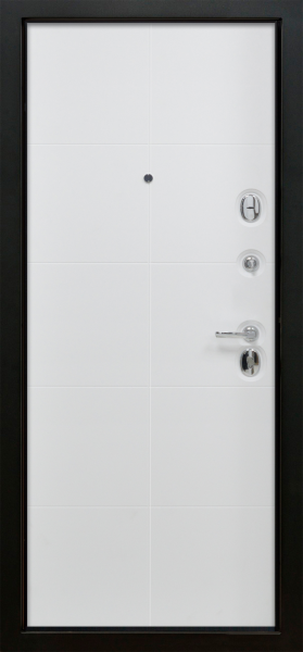 Входные двери Альба ЮР13 Венге черный - ЮР14 ZB Белый