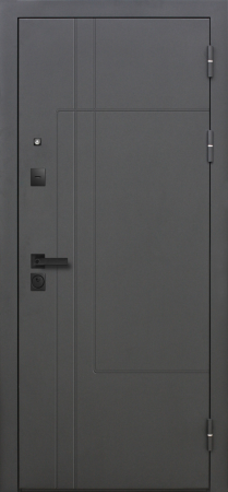 Входные двери 9 см Smart 4 RAL 7024 Эмалит белый