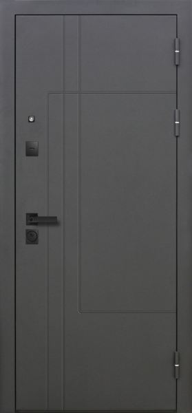 Входные двери 9 см Smart 4 RAL 7024 Эмалит белый