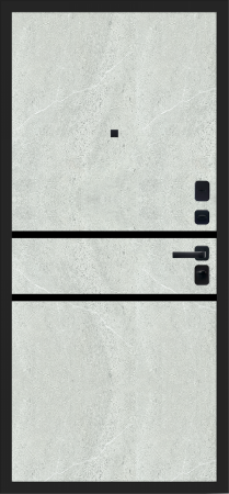 M108 Мрамор грей светлый вс. Черная