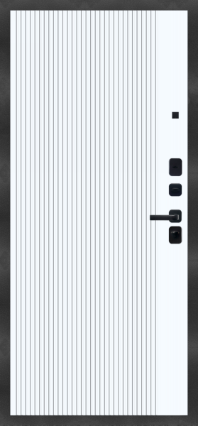 Входные двери M36 ФЛ-14 Дуб антик - ФЛ-14 Белый матовый