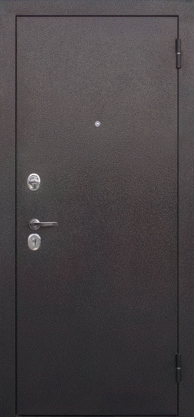 Входные двери Тайга 7 см Зеркало Медный антик - Зеркало Эмалит белый