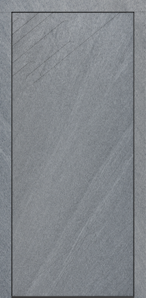 Входные двери Сталлер Comfort 3K ЮП-28 MI35 Санд серый - ЮП-15 (зеркало) Дуб шале снежный