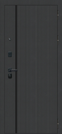 Входные двери M9 ФЛП-39 Черная шагрень - ФЛП-39 Velluto Bianco AG 700