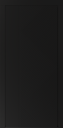 Входные двери Сталлер Comfort 3K ЮП-29 ZB 999-2 Черный кварц - ЮП-15 (декоративная зеркальная вставка) ZB 999-2 Черный кварц