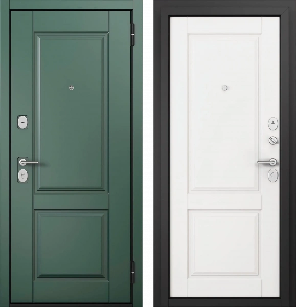 F4 FAMILY ECO PP Черный муар металлик Е-1 Авокадо/Е-1 Белый софт