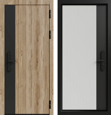 Входные двери Электро 3К90 ЮР27 Дуб санремо - ЮР-27 ZB 741-2 Дуб Беловежский