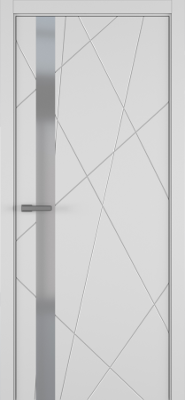 Межкомнатная дверь Chaos ДО ART Lite серый мат.