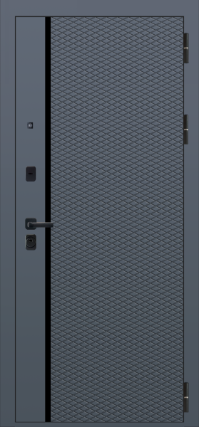 Входные двери M100 ФЛП-17 Velluto Oscure AG 710 - ФЛЗ-32 Velluto Bianco AG 700