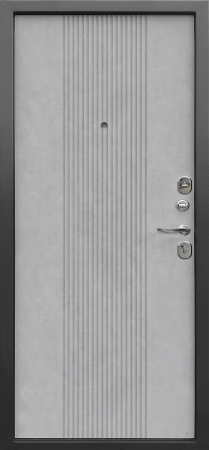 Входные двери Nova серебро Антик серебро бетон снежный