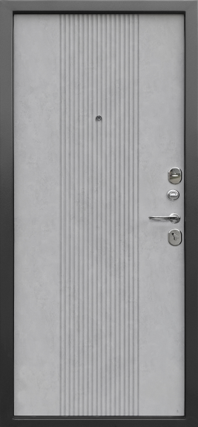 Входные двери Nova серебро Антик серебро бетон снежный