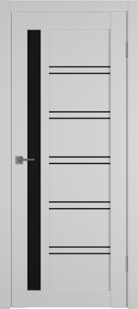 Межкомнатные двери E38 ДО black gloss Steel