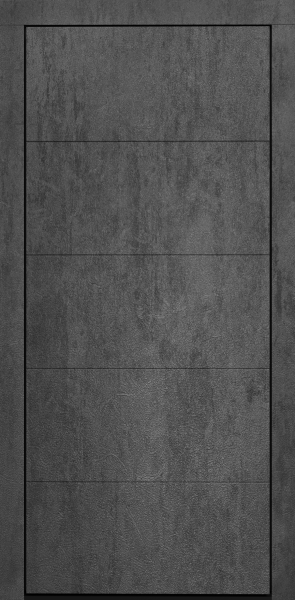 Входные двери Сталлер Comfort 3K ЮП-4 LS936-2 Бетон темный - ЮП-15 (декоративная зеркальная вставка) Айс