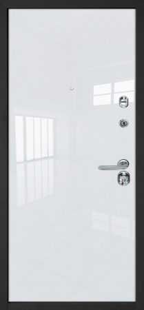 Входные двери Лика 3К90 П-32 TSBR 7021 - Без фрезеровки ZB Белый