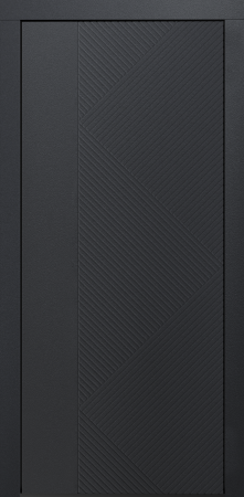 Входные двери Сталлер Comfort 3K ЮП-18 Графит - ЮП-5 Дуб темный