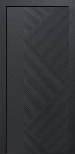 Входные двери Сталлер Comfort 3K ЮП-18 Графит - ЮП-5 Дуб темный