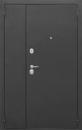 Входные двери Гарда 7.5 (двупольная) Серебро антик Белый ясень