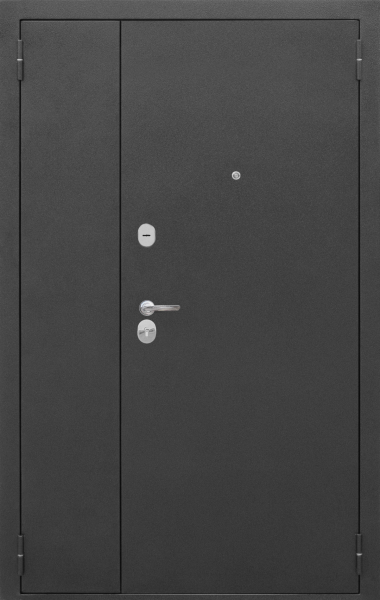 Входные двери Гарда 7.5 (двупольная) Серебро антик Белый ясень