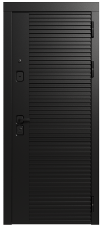 Входные двери Сталлер 3К90 ЮР-34 ZB 999-2 Черный кварц - Без фрезеровки ZB Белый