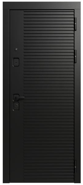 Входные двери Сталлер 3К90 ЮР-34 ZB 999-2 Черный кварц - Без фрезеровки ZB Белый