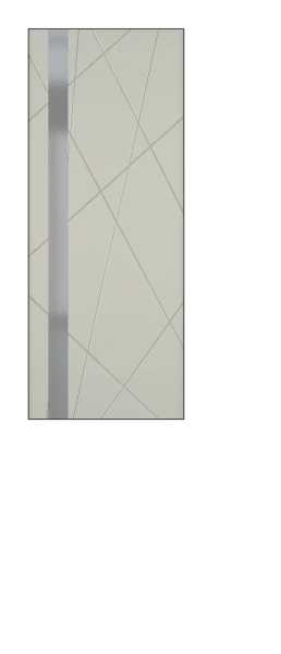 Межкомнатная дверь Chaos ДО ART Lite REVERS серый мат.