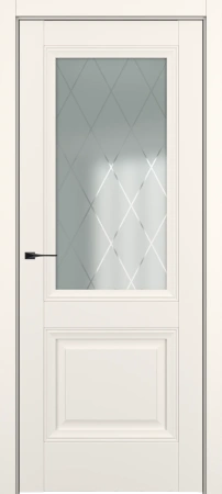 Межкомнатная дверь Венеция ДО Baguette B3 Сатинато с рисунком ромб