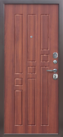 Входные двери Гарда 8 мм Медный антик Рустикальный дуб