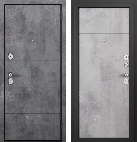 F3 FAMILY ECO PP Черный муар металлик Е-194 Бетон темный/Е-194 Бетон серый