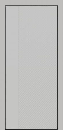 Входные двери Сталлер Comfort 3K ЮП-19 ZB Белый - ЮП-15 (декоративная зеркальная вставка) ZB Белый