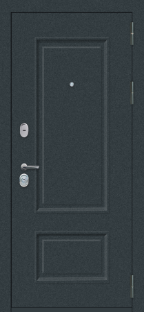 Входные двери M70 с фрезеровкой Муар 7016 - ФЛ-30 Velluto Bianco AG 700