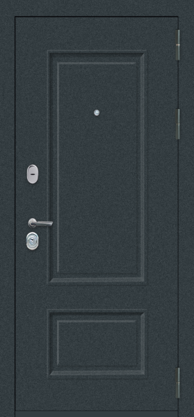 Входные двери M70 с фрезеровкой Муар 7016 - ФЛ-30 Velluto Bianco AG 700