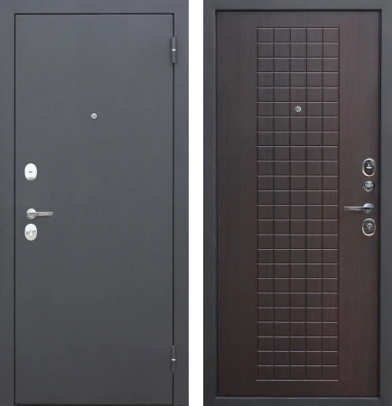 Входные двери Гарда муар 8 мм Черный муар Венге