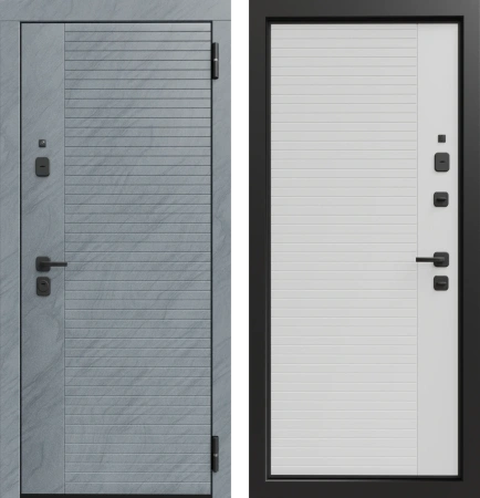 Входные двери TR 1 ЮП-17 MI35 Санд серый - ЮП-17 MI38 Санд светлый