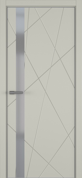 Межкомнатные двери Chaos ДО ART Lite серый мат.