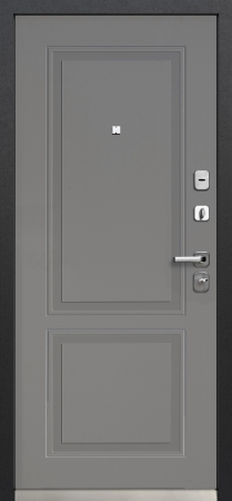 Входные двери Luxor Букле Черный Букле черный Велюр грей софт