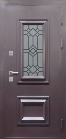 Входные двери Termo 3 Шоколад Шоколад букле Велюр белый софт