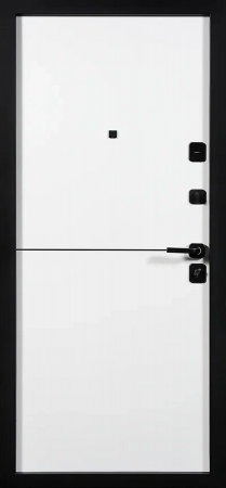 Входные двери Молден 3К90 горизонталь 1 ЮП-32 Латте (ZB855-2) - ЮП-33 ZB Белый