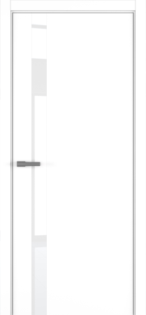 Межкомнатная дверь H2 ДО ART Lite Lacobel White Pure