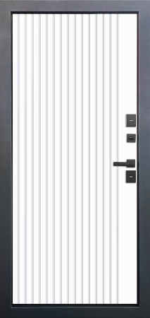 Входные двери Протерма мдф/мдф Орех грецкий Белый