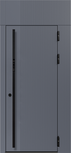 Входные двери Армада 3К90 ЮР-35 RAL 9011 - ЮР-35 RAL 9003