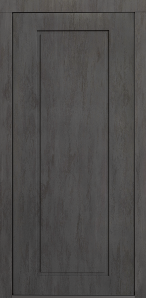 Входные двери Сталлер Comfort 3K ЮП-1 бетон графит - ЮП-16 (декоративная зеркальная вставка) ZB Белый