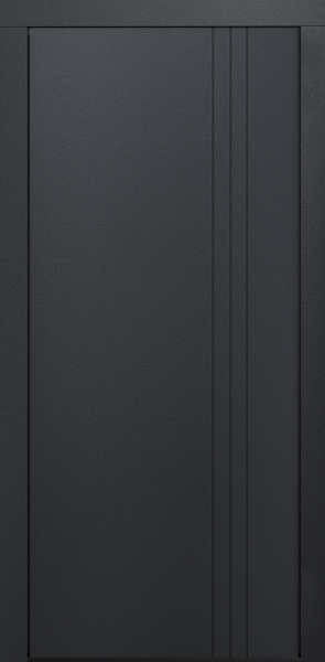 Входные двери Сталлер Comfort 3K ЮП-10 Графит - ЮП-25 ZB Белый