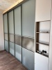 Loft_Premium Шампань Стекло Moru матовое белое + ESTRIADO посередине 