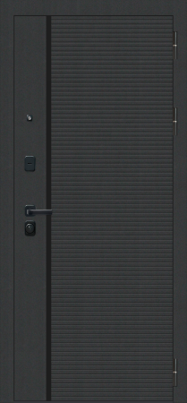 Входные двери M11 ФЛП-19 Черный муар - ФЛЗ-23 Velluto Bianco AG 700