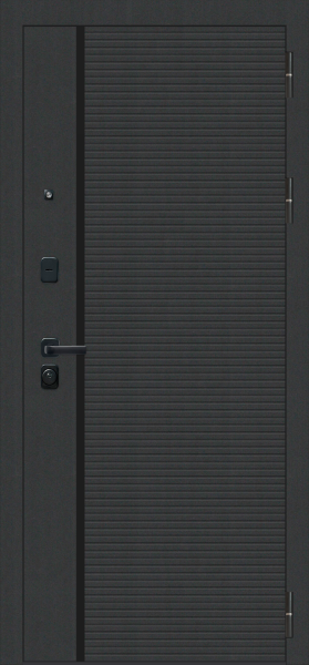 Входные двери M11 ФЛП-19 Черный муар - ФЛЗ-23 Velluto Bianco AG 700