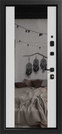 Входные двери Авангард 3К90 ЮР-45 RAL 7024 - ЮР10 RAL 9003