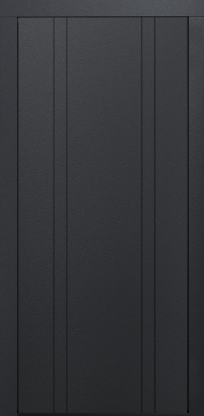 Входные двери Сталлер Comfort 3K ЮП-7 Графит - ЮП-7 ZB Белый